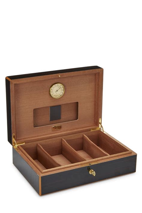 Louis Vuitton Brown Mahogany Lacquer Humidor Cigar Case .